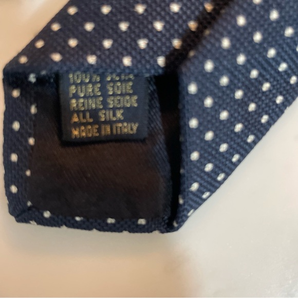 Classic Loro Piana Dot Made In Italy Robert Talbot Repp Stripe Tie Lot 100% Silk - Picture 5 of 12